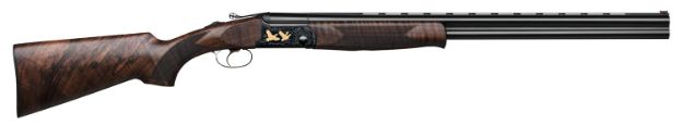 Picture of F.A.I.R. FRSLX600BL1228 SLX 600  12 Gauge 2rd 3" 28" Vent Rib Black Barrel, Steel Receiver w/Black Engraved Metal Finish, Walnut Stock, Single-Stage Trigger