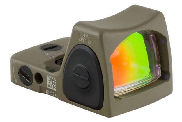 Picture of Trijicon 700696 RMR Type 2 Flat Dark Earth 1 x  0.89" x 0.67" 3.25 MOA Red Dot