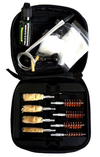 Picture of Clenzoil 2328 Field & Range Cleaning Kit Multi-Caliber Pistol/17 Pieces Black