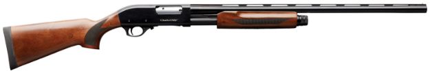 Picture of Charles Daly 930199 301  12 Gauge 3" 4+1 28" Vent Rib Blued  Barrel, Black Anodized Aluminum Receiver, Checkered Gloss Wood Stock & Forend, Auto Ejection,  Includes 3 Choke Tubes