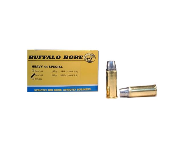 Picture of Buffalo Bore Ammunition 14B20 Heavy Strictly Business 44S&W Spl 255gr Hard Cast Semi Wadcutter 20 Per Box/12 Case