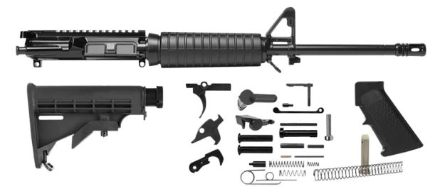 Picture of Del-Ton Inc RKT101 Heavy Carbine Rifle Kit  5.56x45mm NATO 16" Chrome Moly Vanadium Barrel 7075-T6 Anodized Aluminum Rec with A2 Flash Hider