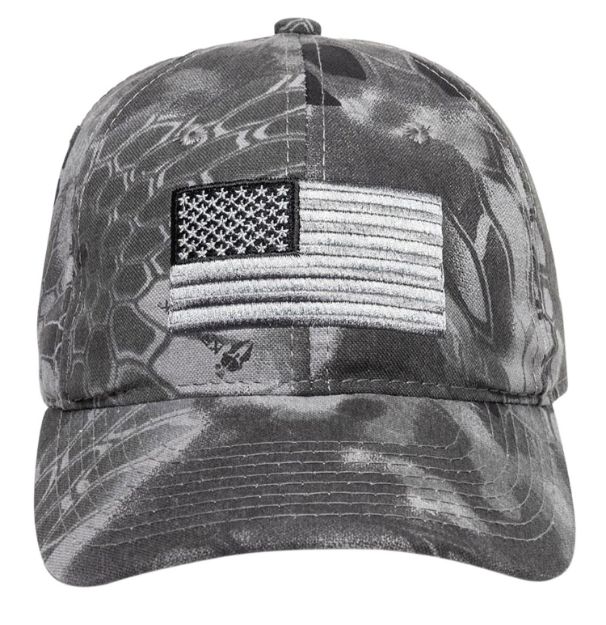 Picture of Outdoor Cap 120159-3-3 USA Flag  Kryptek Raid Hook & Loop OSFA Unstructured