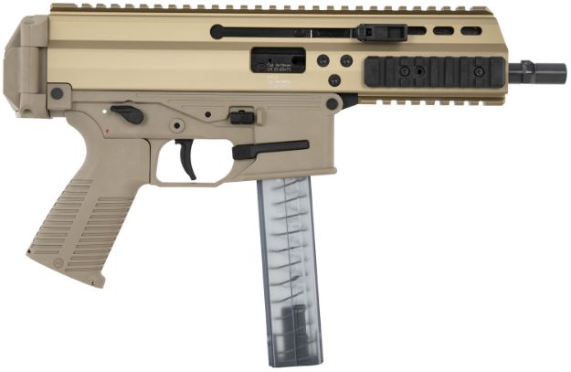 Picture of B&T Firearms 36039CT APC SD 9mm Luger 30+1 6.80" Black Steel Barrel, M-LOK Handguards, Coyote Brown Anodized Aluminum Picatinny Rail Receiver, Coyote Polymer Grips, Ambidextrous