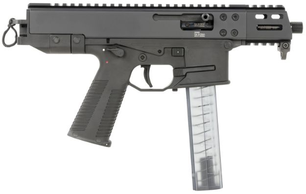 Picture of B&T Firearms 450008 GHM Compact 9mm Luger 33+1 4.30", Tri-Lug Threaded Muzzle, Black, No Brace, Polymer Grips (OEM Mag)