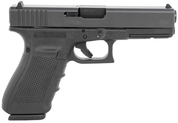 Picture of Glock UG2050203 G20 Gen4 Full Size 10mm Auto 15+1, 4.61" Black Steel Barrel, Matte Black Serrated Steel Slide, Black Polymer Frame w/Picatinny Rail, Black Finger Grooved Grip, Ambidextrous, USA Made