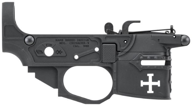 Picture of Spikes Tactical STLB960 Rare Breed Crusader  9mm Luger, Black Anodized Aluminum for AR-Platform