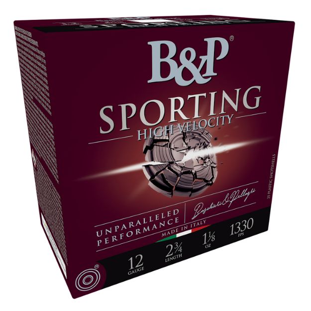 Picture of B&P 12B8SH75 Sporting Clay  12Gauge 2.75" 1 1/8oz 7.5Shot 25 Per Box/10 Case