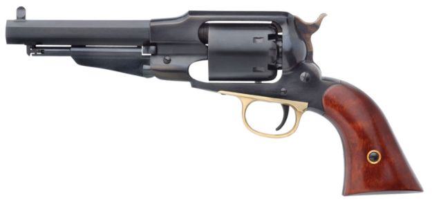 Picture of Taylors & Company 550833 1858 Remington Break Open 44 Cal Striker Fire 5.50" 6 Shot Blued Walnut Grip