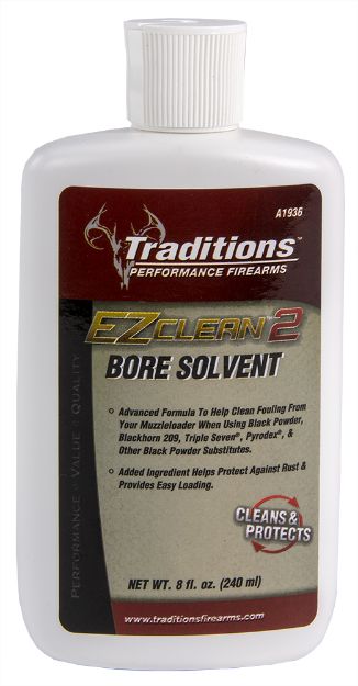 Picture of Traditions A1936 EZ Clean 2 Bore Solvent Against Fouling Rust 8 oz Squeeze Bottle