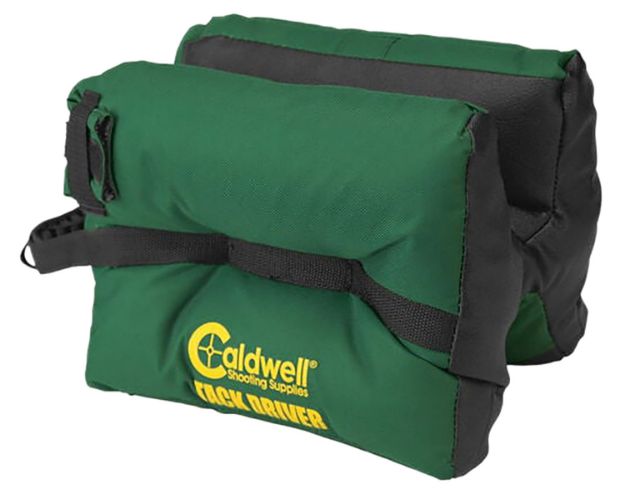 Picture of Caldwell 569230 Tack Driver  Prefilled Green Nylon Front and Rear Bag