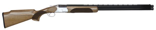 Picture of CZ-USA 06459 Redhead Premier Target 12 Gauge 3" 2rd 30" Gloss Black Chrome Barrel, Silver Satin Chrome Metal Finish, Turkish Walnut Stock Includes 5 Extended Chokes