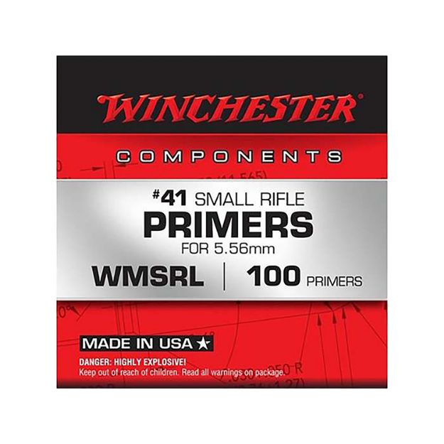 Picture of Winchester Ammo WMSRL Primers #41 Small Rifle 5.56x45mmNATO/1000Rds