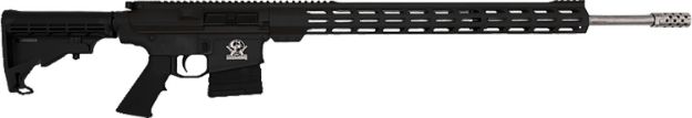 Picture of Great Lakes Firearms GL10243SSBLK AR-10  243 Win 5+1 24" Stainless Threaded Barrel, Black Picatinny Rail Aluminum Receiver, 20" M-LOK Handguard, Black Hogue OverMolded Stock, Mil-Spec Grip, Right Hand