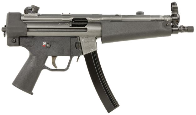 Picture of PTR 604 9CT Classic 9mm Luger 20+1 8.86", Gray Rec, Black Polymer Furniture, 3-Lug Adapter, Rotary/Hooded Sights