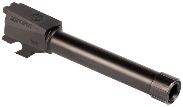 Picture of SilencerCo AC2486 Threaded Barrel  4.50" 9mm Luger, Black Nitride Stainless Steel, Fits Sig P320 Compact