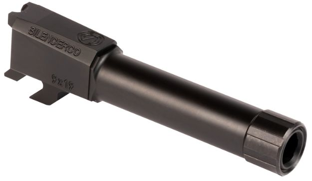 Picture of SilencerCo AC2290 Threaded Barrel  3.50" 9mm Luger, Black Nitride Stainless Steel, Fits S&W M&P Shield