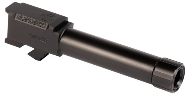 Picture of SilencerCo AC1329 Threaded Barrel  3.70" 9mm Luger, Black Nitride Stainless Steel, Fits Glock 26 Gen 1-5