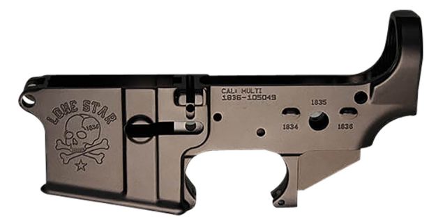 Picture of Sons Of Liberty Gun Works LONESTAR Lone Star Stripped Lower Receiver Black Anodized Aluminum, Fits Mil-Spec AR-15