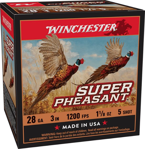 Picture of Winchester Ammo X283PH5 Super Pheasant  28Gauge 3" 1 1/8oz 5Shot 25 Per Box/10 Case