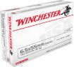 Picture of Winchester Ammo USA6555 USA Target 6.5x55Swedish 140gr Full Metal Jacket 20 Per Box/10 Case