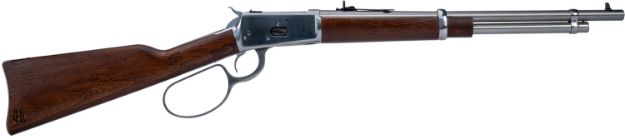 Picture of Heritage Mfg H92045189 92 Ranch Hand 45 Colt (Long Colt) 8rd 18" Stainless Polished  Barrel, Stainless Polished Receiver, Fixed Hardwood Stock