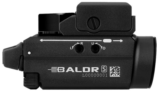 Picture of Olightstore Usa Inc BALDRSBLBK Baldr S BL  Black Anodized 100/300/800 Lumens White LED Blue Laser