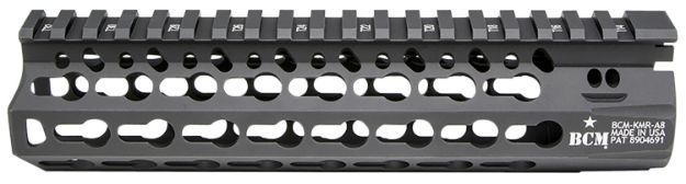 Picture of BCM KMRA8556BK KMR Alpha Handguard 8" Keymod Style Made of Aluminum with Black Anodized Finish for AR-15