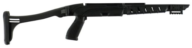 Picture of ProMag PM278 Tactical Folding Stock  Black Synthetic with Pistol Grip for Remington 597