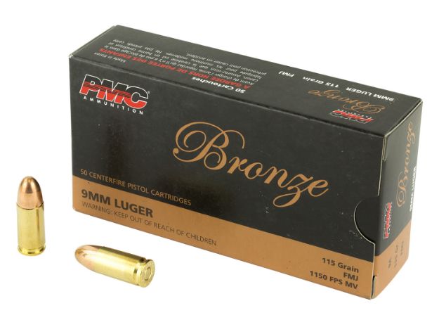 Picture of PMC 9A Bronze  9mmLuger 115gr Full Metal Jacket 50 Per Box/20 Case