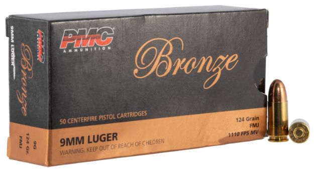 Picture of PMC 9G Bronze  9mmLuger 124gr Full Metal Jacket 50 Per Box/20 Case