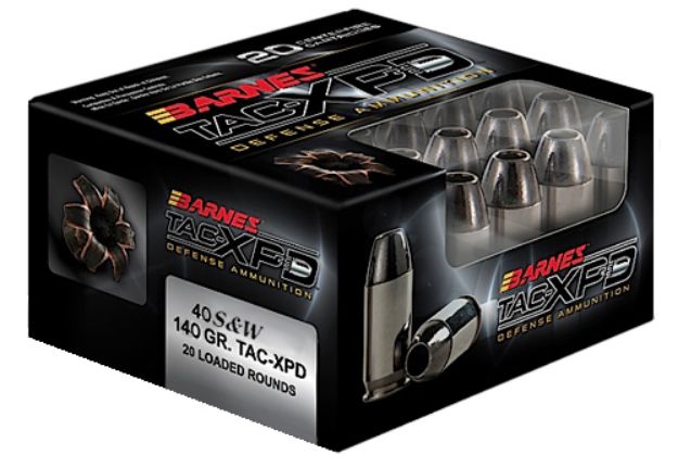 Picture of Barnes Bullets 21554 TAC-XPD Defense Handgun 40S&W 140gr 20 Per Box/10 Case