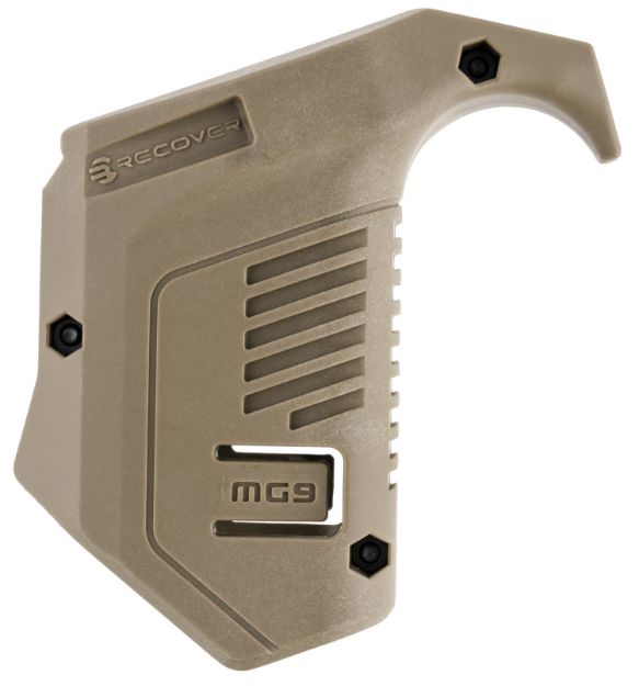 Picture of Recover Tactical MG9-02 Angled Mag Pouch  Tan Polymer, Picatinny Rail Mount, Compatible w/ Glock