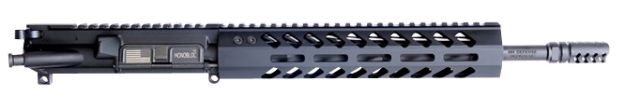 Picture of HM Defense 125MBUP556 MonoBloc Upper  223 Rem, 5.56x45mm NATO 12.50" Black Cerakote Barrel, 7075-T6 Aluminum Black Anodized Receiver, 10.37" M-LOK Free-Float Handguard for AR-15 Pistol