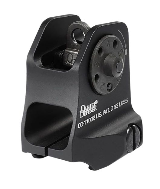 Picture of Daniel Defense 1906411002 A1.5 Fixed Rear Sight  Black Hardcoat Anodized Fixed Rear Sight