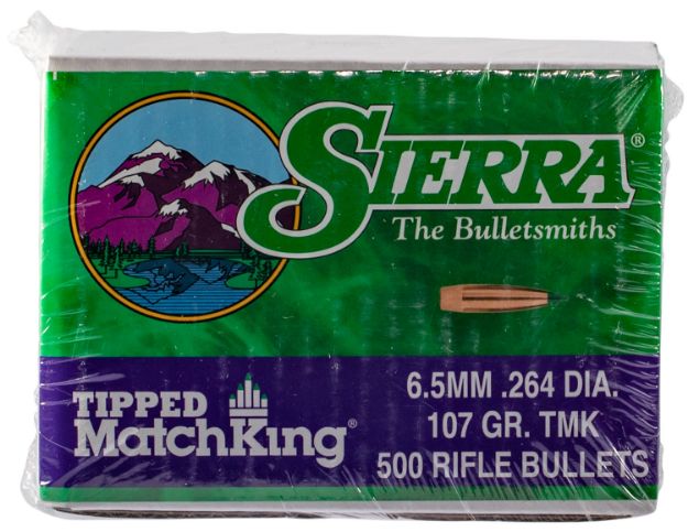 Picture of Sierra 7407C Tipped MatchKing  6.5Creedmoor 107gr Tipped MatchKing 500/Box