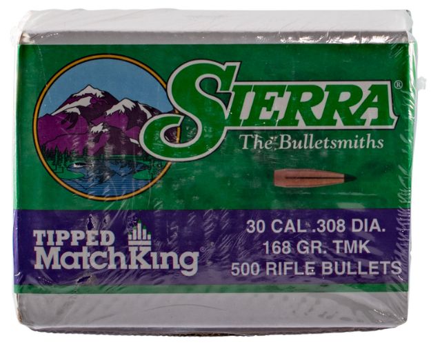 Picture of Sierra 7768C Tipped MatchKing  30Cal 168gr Tipped MatchKing 500/Box