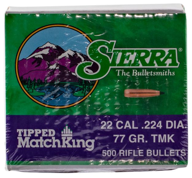 Picture of Sierra 7177C Tipped MatchKing  22Cal 77gr Tipped MatchKing 500/Box