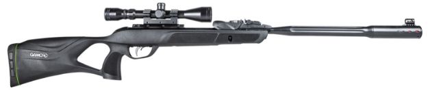 Picture of Gamo 611006335554 Swarm Fusion 10X Gen 3 Gas Piston 22 10rd Shot Black Black Fluted Steel Barrel Black Receiver Black All Weather Lightweight Thumbhole Stock Scope 3-9x40mm