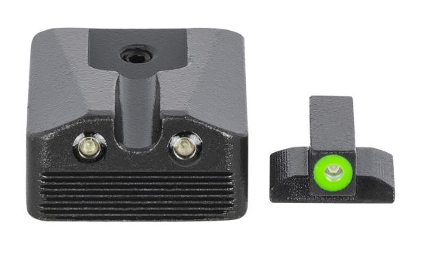 Picture of Meprolight USA 412213111 Hyper-Bright  Green Tritium Green Outline Front Sight-Green Tritium Black Outline Rear Sight Kimber 1911 WEDGE