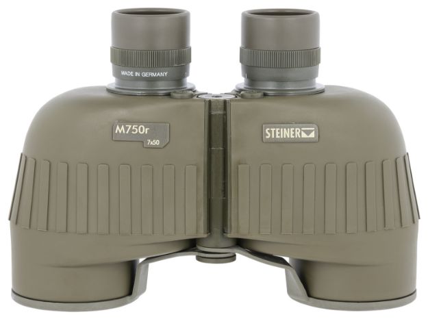 Picture of Steiner 2650 M750r Tactical 7x50mm Range Finding Reticle Floating Prism, Green Rubber Armor Makrolon