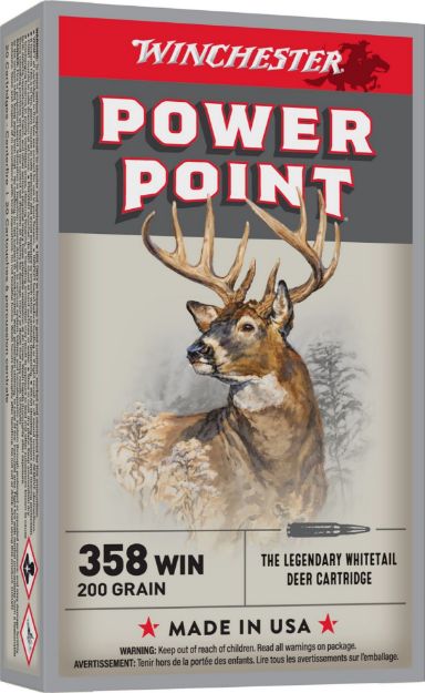 Picture of Winchester Ammo X3582 Power-Point  358Win 200gr 20 Per Box/10 Case