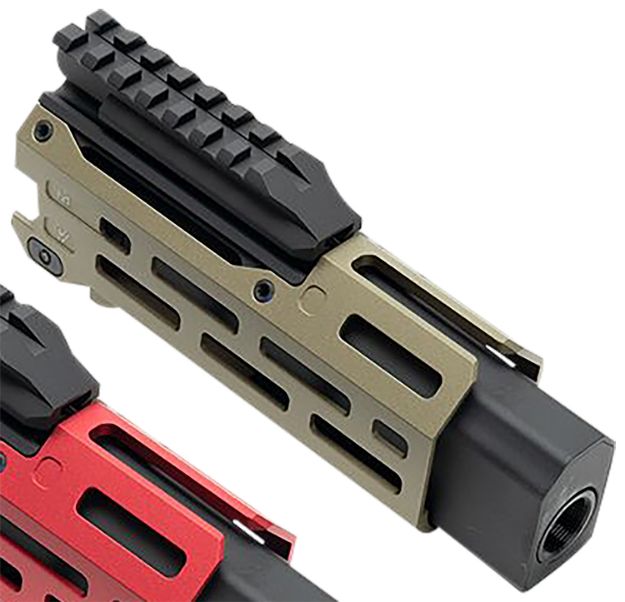 Picture of Strike Industries CEVOHG6FDE Strike  6" M-Lok Flat Dark Earth Aluminum with Faux Suppressor for CZ Scorpion EVO (7.72" Barrel Length)