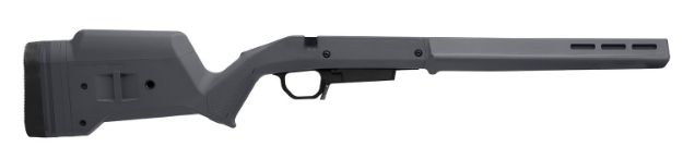 Picture of Magpul MAG1207GRY Hunter American Stock Gray Adjustable Synthetic Stock with Aluminum Chassis for Short Action Ruger American Right Hand Includes STANAG Mag Well