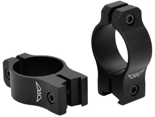 Picture of Warne V421M Rimfire Rings Vapor Matte Black 1" Medium 0 MOA