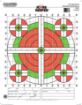 Picture of Champion Targets 45796 Score Keeper Sight-In Bullseye Paper Hanging 100 yds Pistol/Rifle Large Green/Orange 12 PK