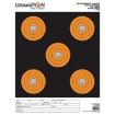 Picture of Champion Targets 45555 Shotkeeper  5" Bullseye Paper 100 yds Pistol/Rifle Large Black/Orange 12 PK