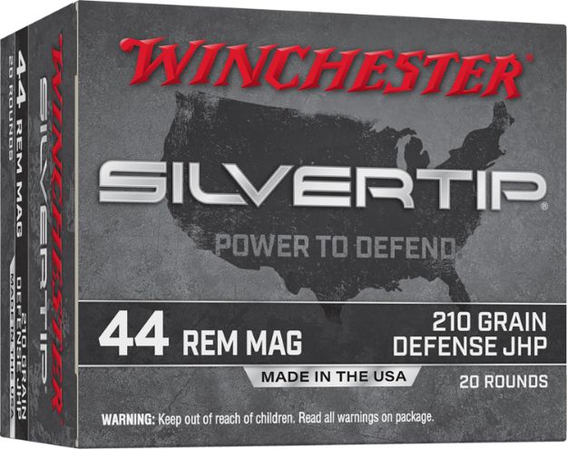 Picture of Winchester Ammo W44MST Silvertip  44RemMag 210gr Jacketed Hollow Point 20 Per Box/10 Case