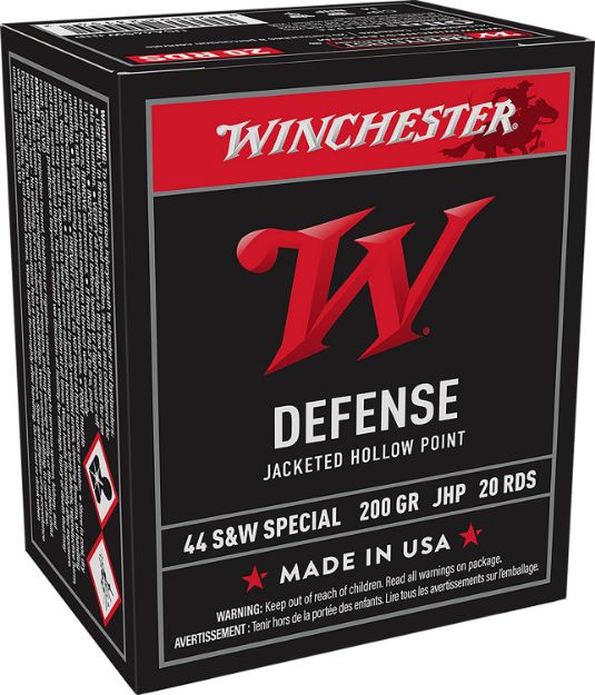 Picture of Winchester Ammo USA44SWJHP USA  44S&WSpl 200gr Jacketed Hollow Point 20 Per Box/10 Case