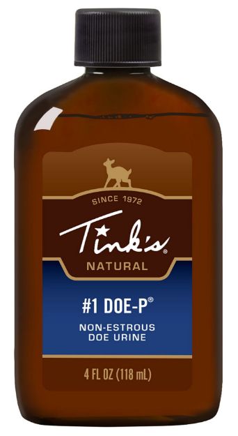 Picture of Tinks W6216 #1 Doe-P  Deer Attractant Doe Urine Scent Plastic 4 oz Bottle